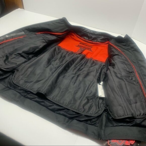 ❤️ NWT Z-1R 243 Leather Moto Jacket Black Zip Out Liner Motorcycle - Picture 7 of 16